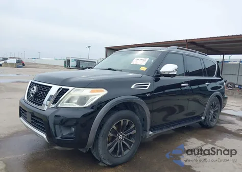 2017 Nissan Armada Platinum from USA, damaged, VIN JN8AY2NC4H9500377